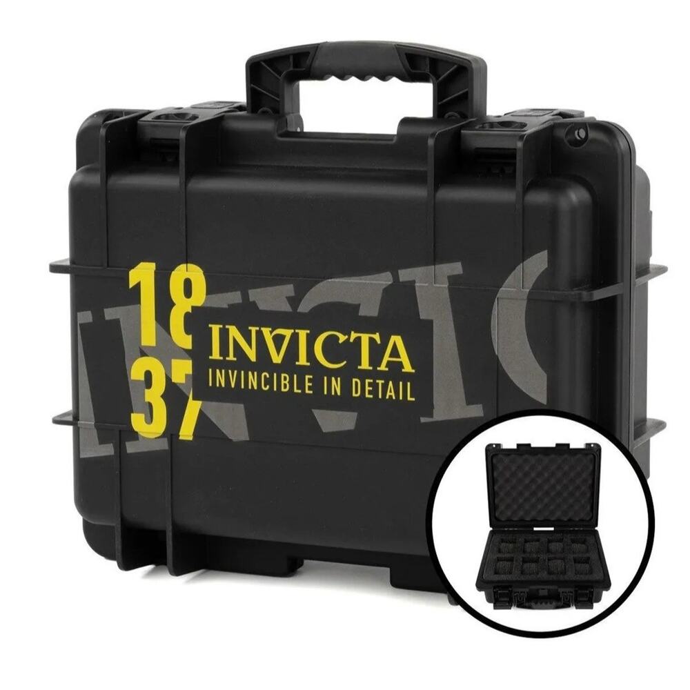 Invicta 8-Slot Dive Impact Watch Case, 1837, Black (DC8-1837BLK)